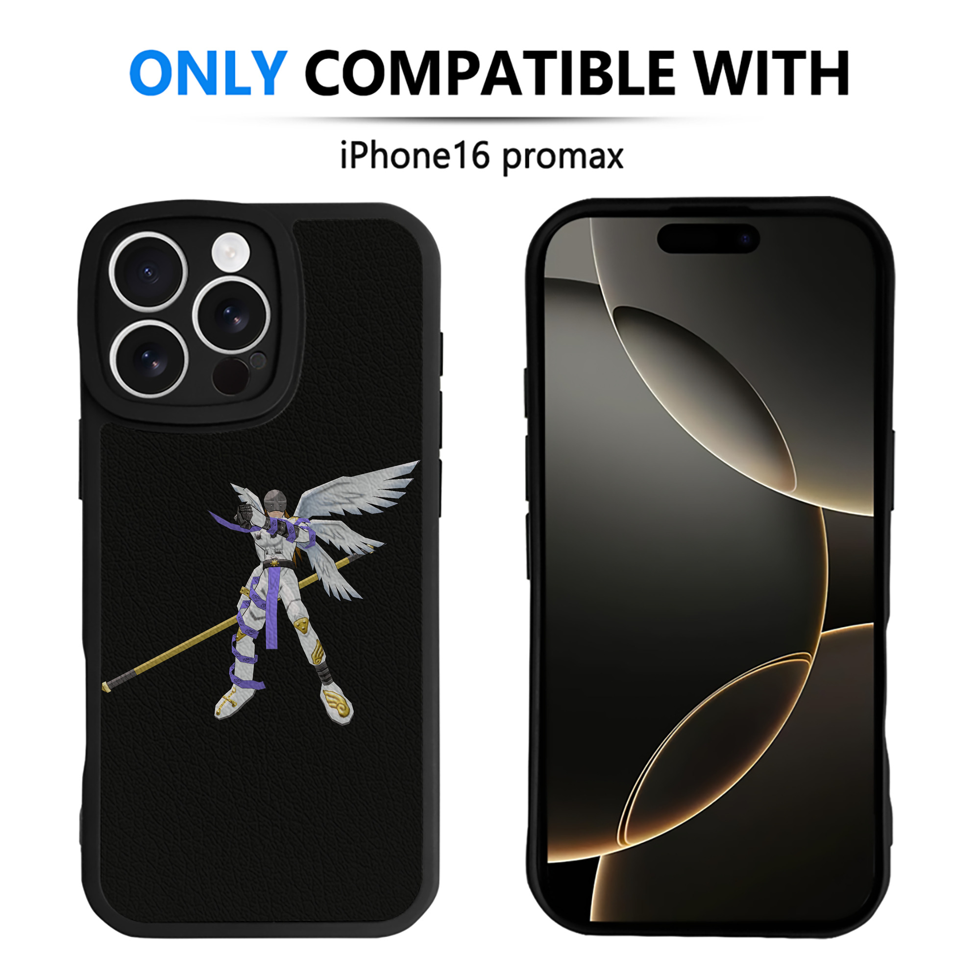 （画像用） Digimon デジタルモンスター/デジモン 【iPhone 16シリーズ対応】シリコンスマホケース（レザー調） 材質：シリコン
